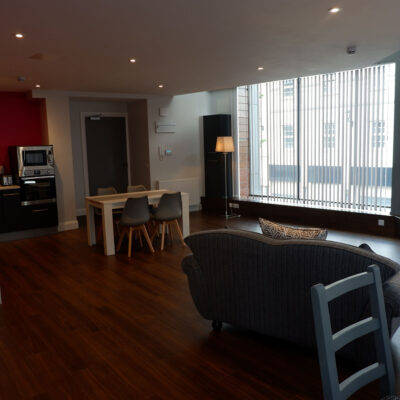 Monaghan Street Apartments   Lounge and Kitchen
