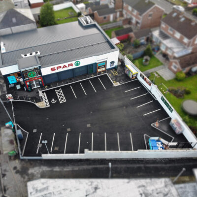 Spar Carnmoney   Aerial View